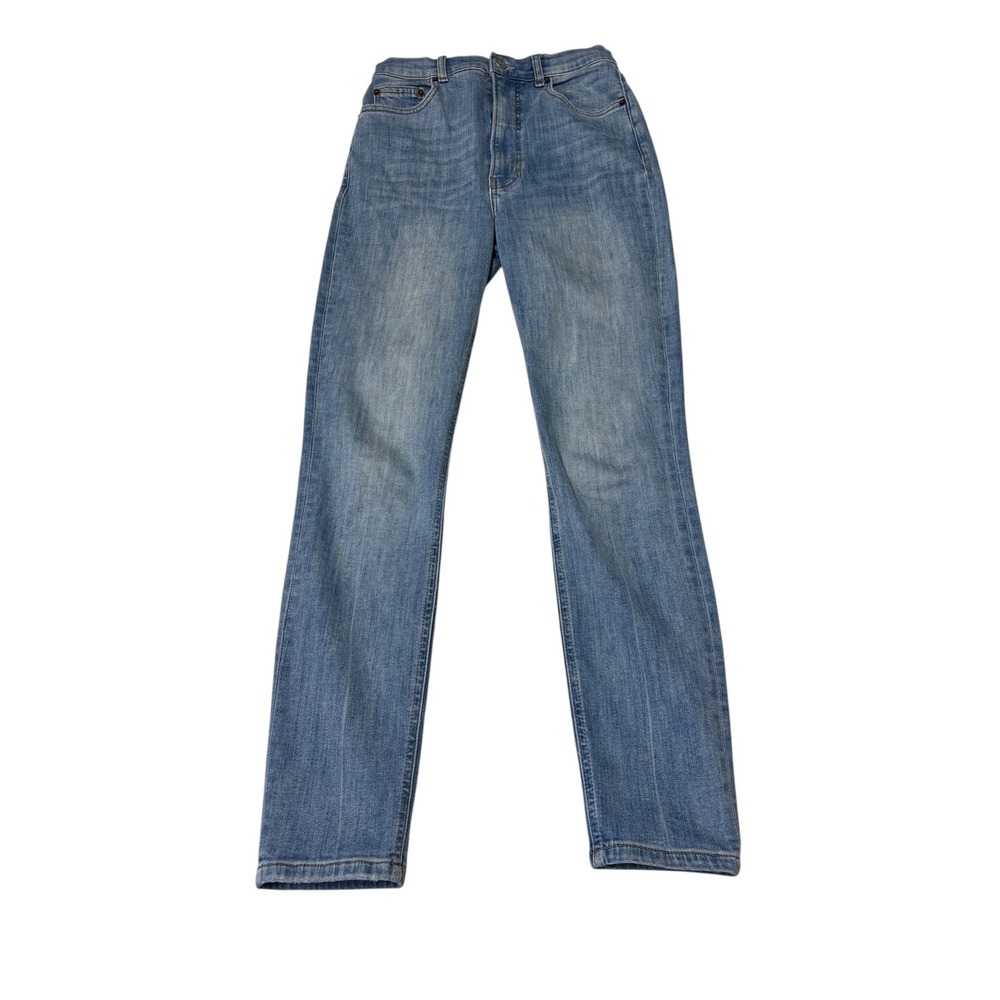 Reformation Harper Ultra High Rise Skinny Jeans Cyprus Wash Blue Womens 27X29